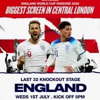 England Fanzone Soho - Knockouts - London's Biggest Screen