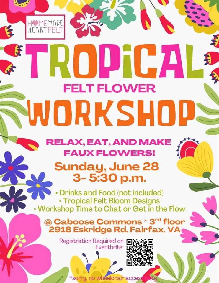 Tropical Felt Flower Workshop