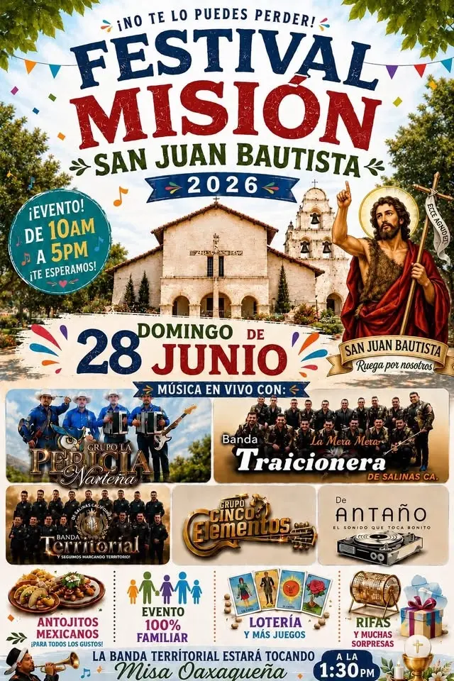 Festival 2026 mission San Juan Bautista 