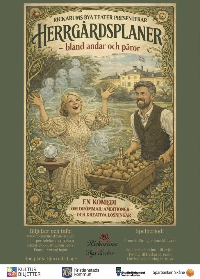 Herrgårdsplaner - bland andar och pärlor