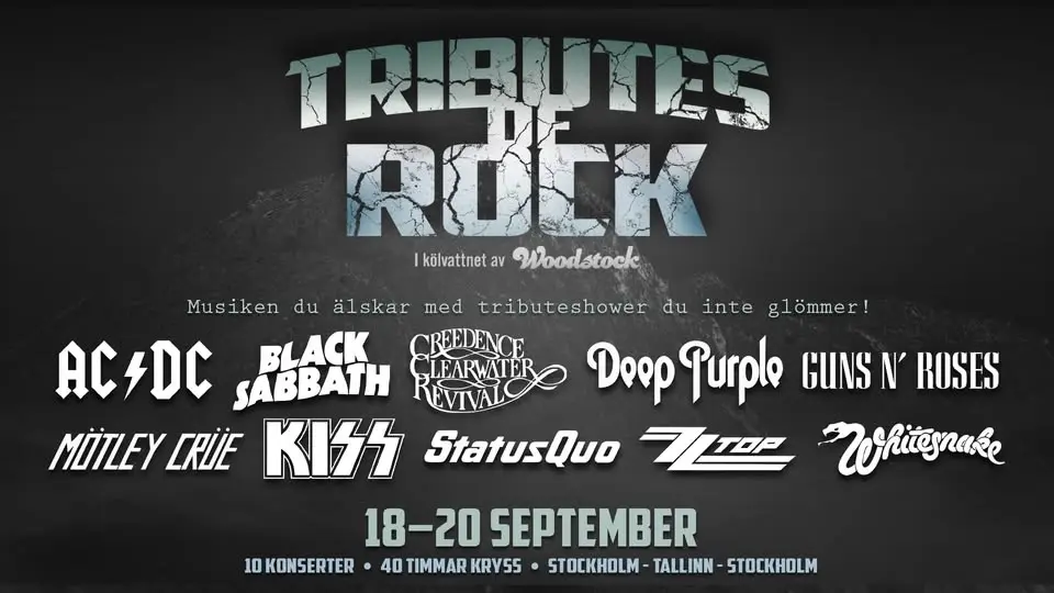 TRIBUTES OF ROCK |  18 - 20 SEPTEMBER 2026 |