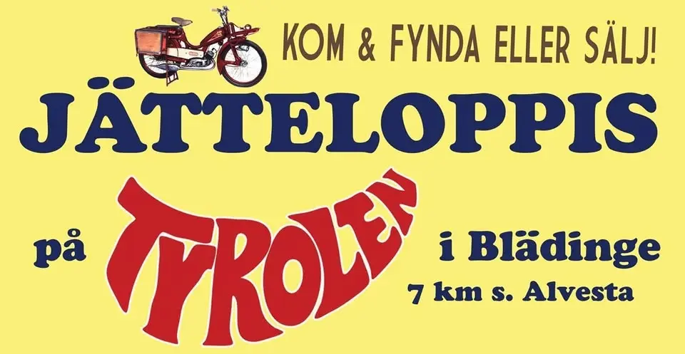 Tyrolens jätteloppis 2026 - höstloppis!