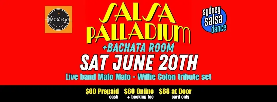 SALSA PALLADIUM + the BACHATA room. June 20th