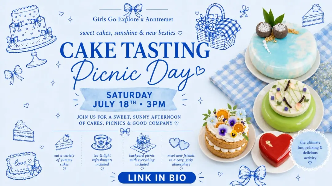 🎀 Women's Cake Tasting Picnic 🍰 🫖 💖