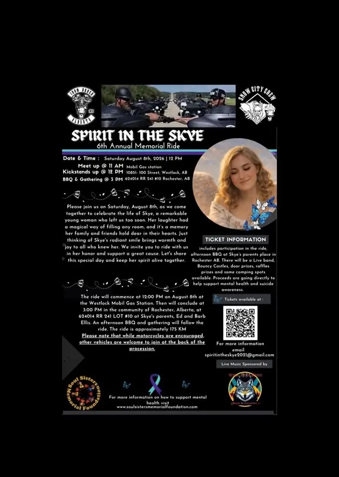 6th Annual Spirit in the Skye Memorial Ride