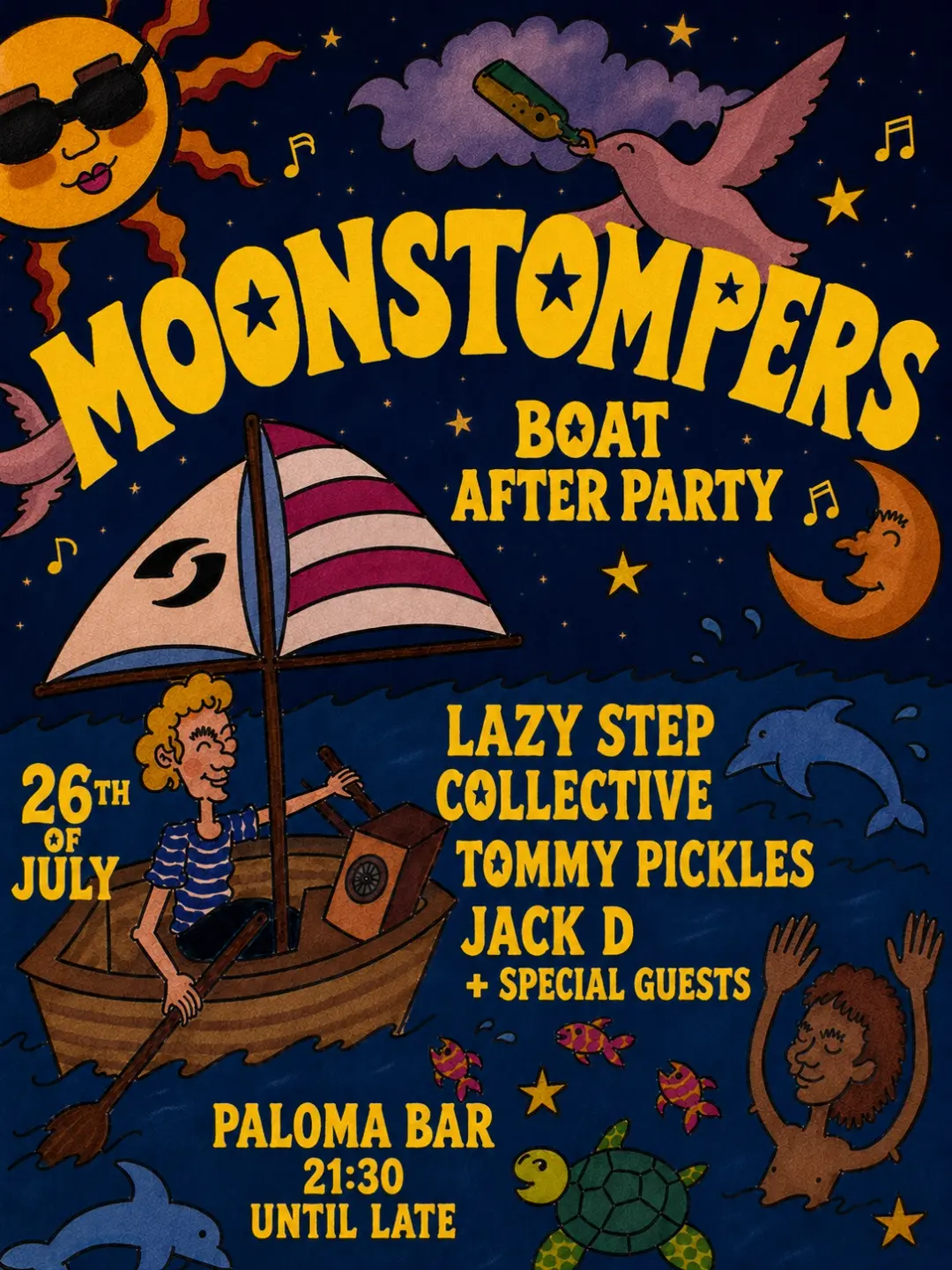Moonstompers After Party with Lazy Step Collective, Tommy Pickles, Jack D