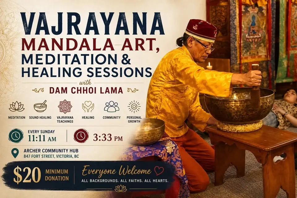 Vajrayana Mandala Art, Meditation & Healing Sessions (11:11 pm and 3:33pm_