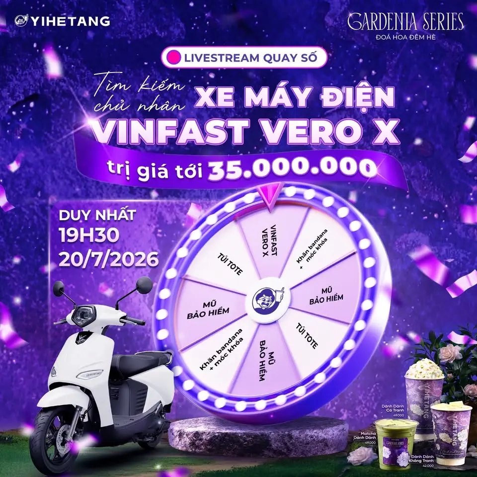 LIVESTREAM QUAY SỐ MAY MẮN - TÌM RA CHỦ NHÂN XE MÁY ĐIỆN VINFAST VERO X