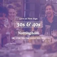 30s&40s Singles Night @ Be At One Nottingham| Love at First Sign