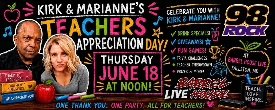 Kirk and Marianne’s NO F’s Given Last Day of School Teacher's Party