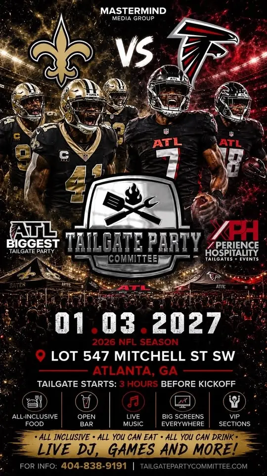NEW ORLEANS VS ATLANTA TAILGATE PARTY
