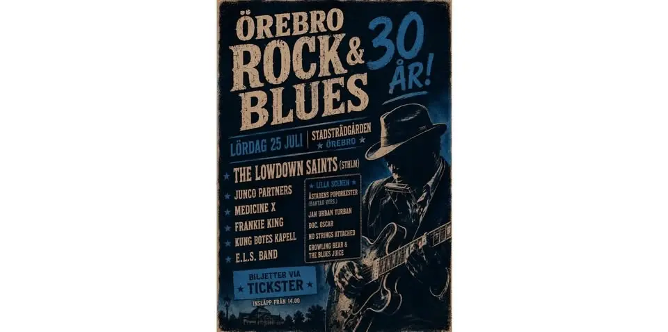Örebro Rock & Blues Jubileumsfestival!