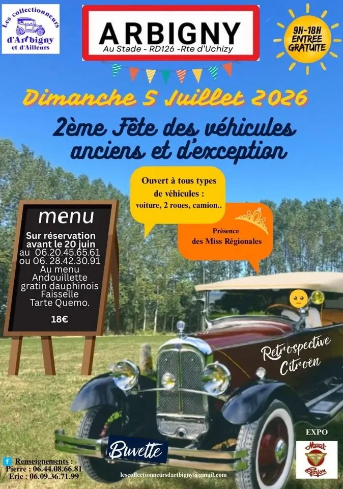 2ème Fête des véhicules anciens et d’exception 