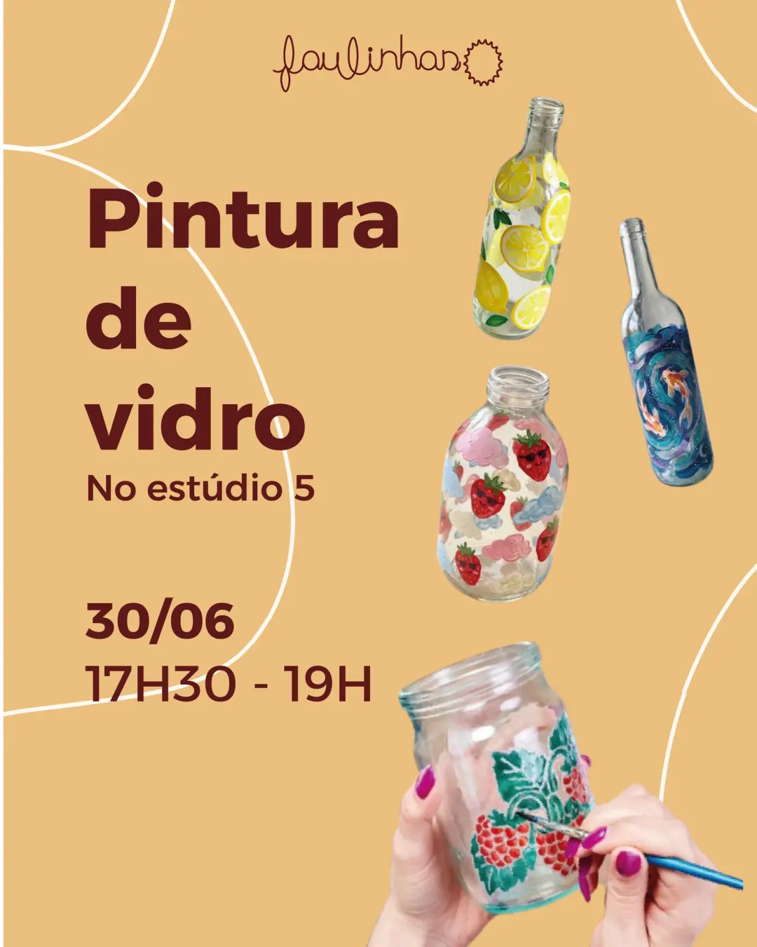 Oficina - Pintura de vidro