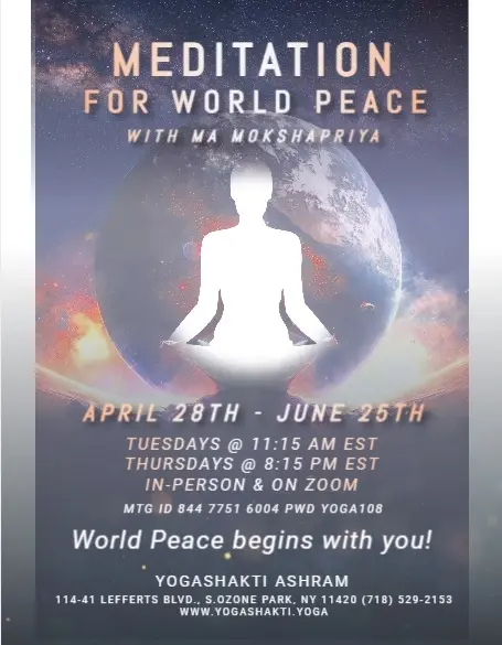 Meditation for World Peace w/ Ma Mokshapriya