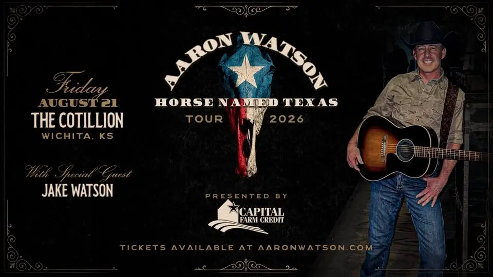 Aaron Watson · August 21 · The Cotillion · Wichita, KS