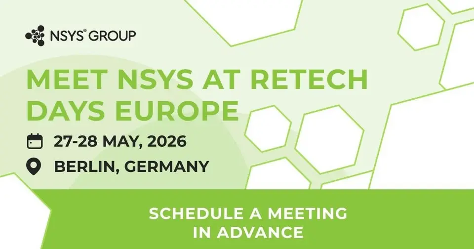 Schedule a meeting with the NSYS team at Retech Days Europe 2026