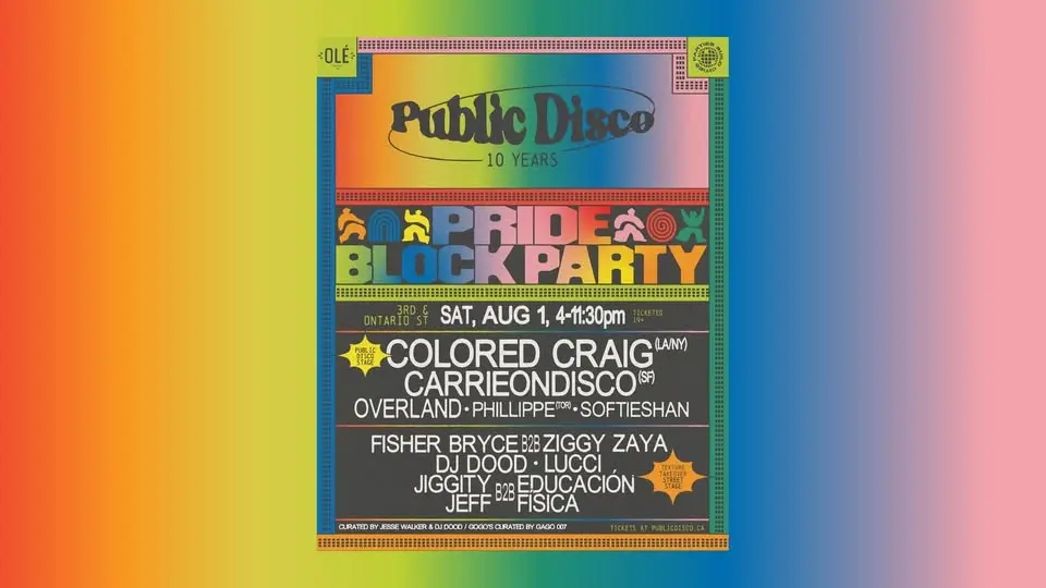 Public Disco Pride Block Party: Colored Craig (LA/NY), CarrieOnDisco (SF)