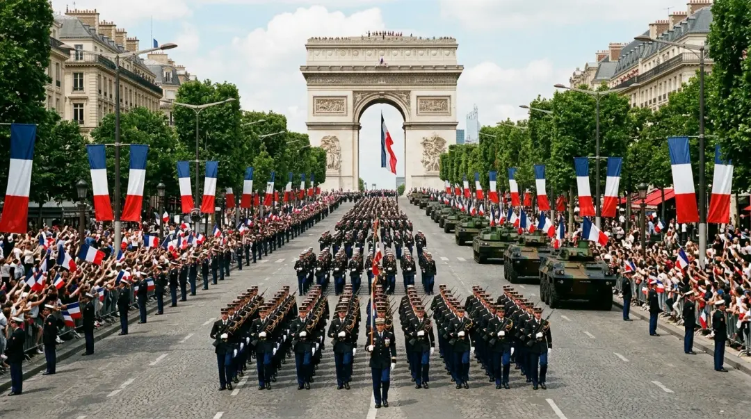 Cérémonie militaire du 14 juillet