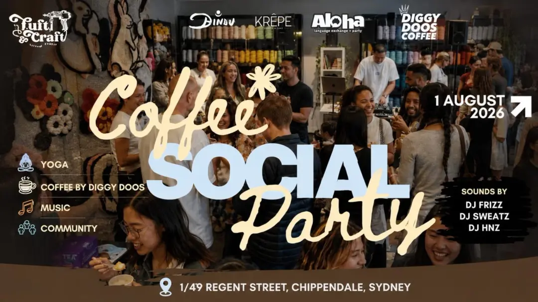 ☕ Coffee Social Party | Yoga, Matcha, Music & New Connections