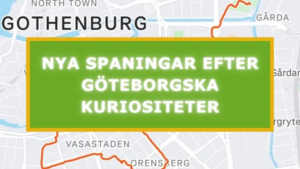 Stadsvandring med Leif Fredén - nya spaningar efter göteborgska kuriositeter 
