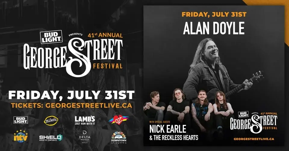 Alan Doyle + Nick Earle & The Reckless Hearts at George Street Festival (Night 2)
