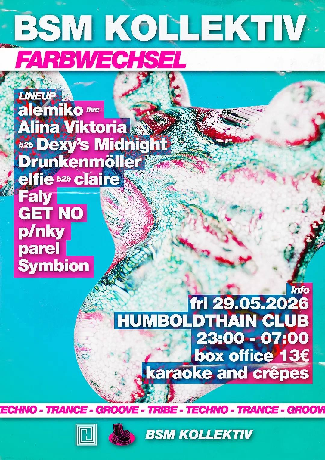 BSM // FARBWECHSEL with Alina Viktoria, Dexy's Midnight, Faly