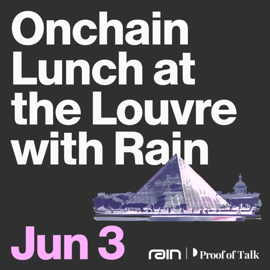 Onchain Lunch at the Louvre with Rain