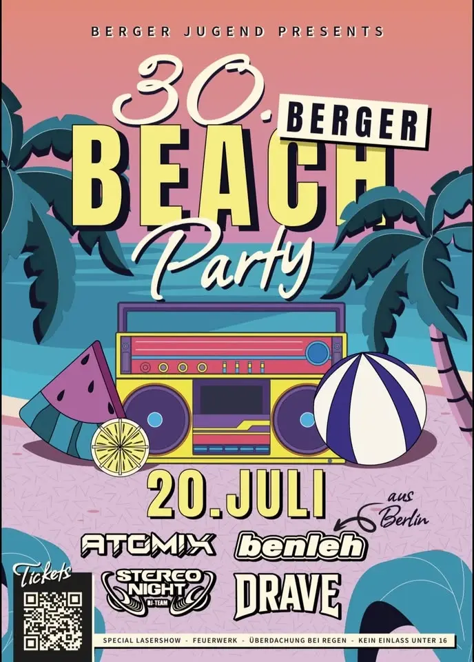 30. BERGER BEACH PARTY