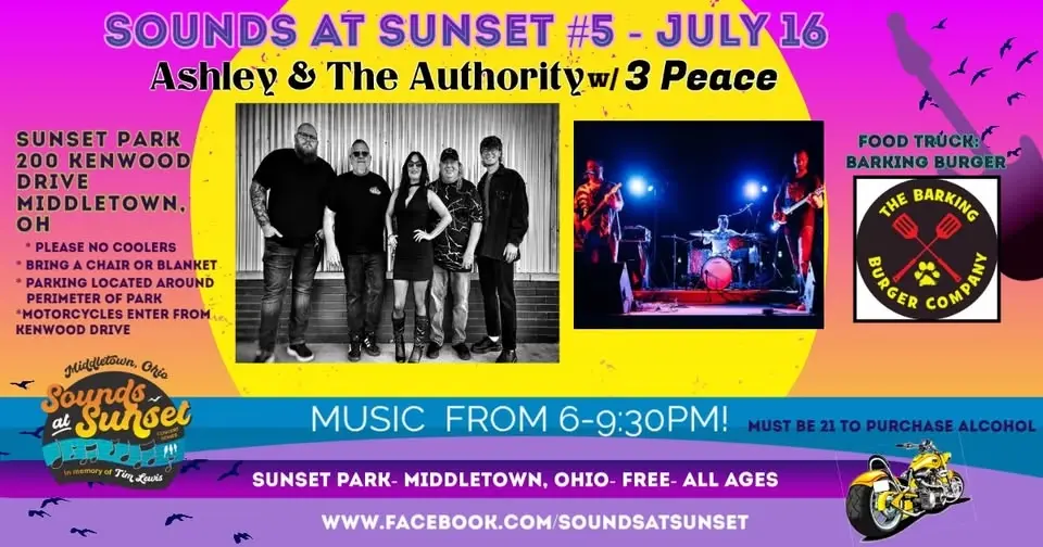 Sounds At Sunset #5 - Ashley & The Authority w/ 3 Peace