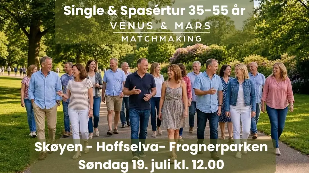 Spasértur for single 35-55 år