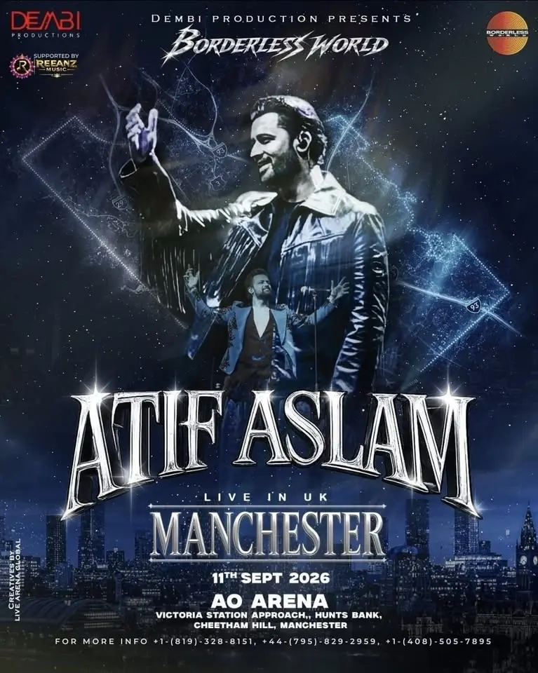 Atif Aslam Live in Concert 🎶 Borderless Tour Manchester 🇬🇧