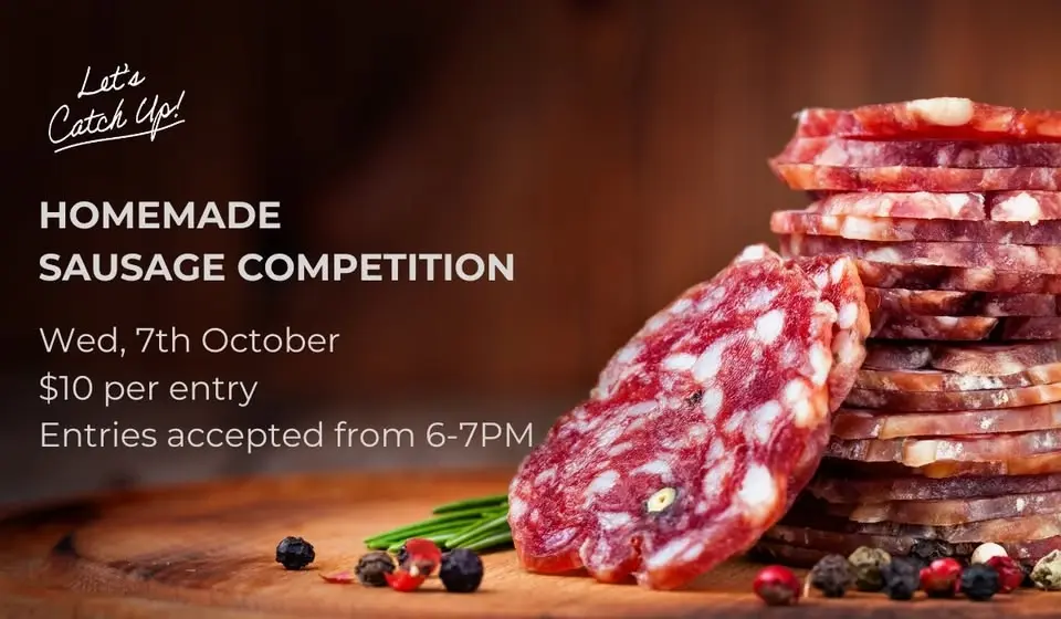 Let's Catch Up October 2026: Homemade Sausage Competition