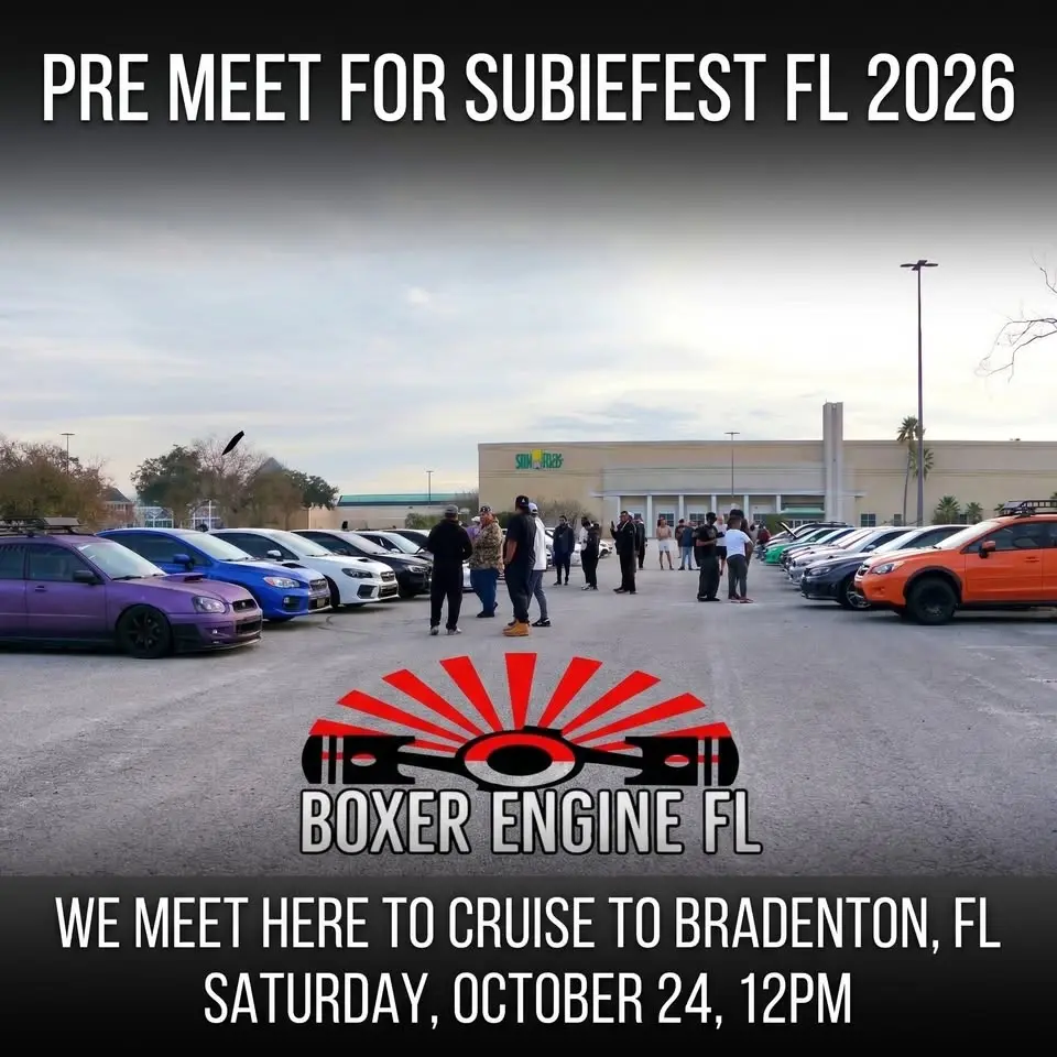 Boxer Engine FL  present  the pre meet for Subiefest fl 