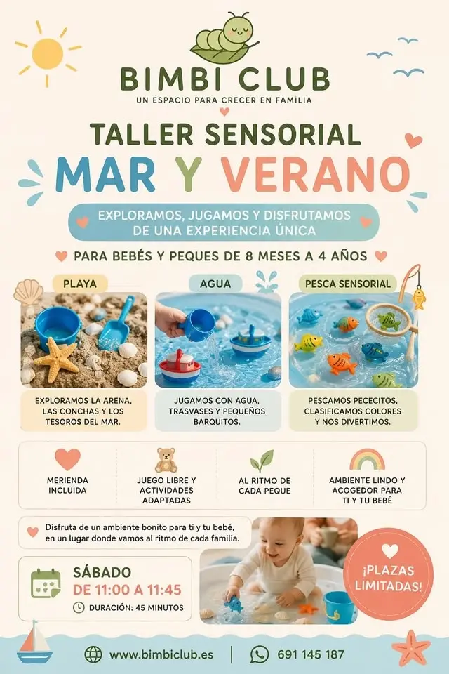 Taller para Bebes y peque de 6 meses hasta 4 años