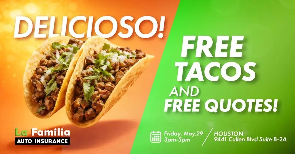 🌮🎉 Houston — Free Tacos! 🎉🌮