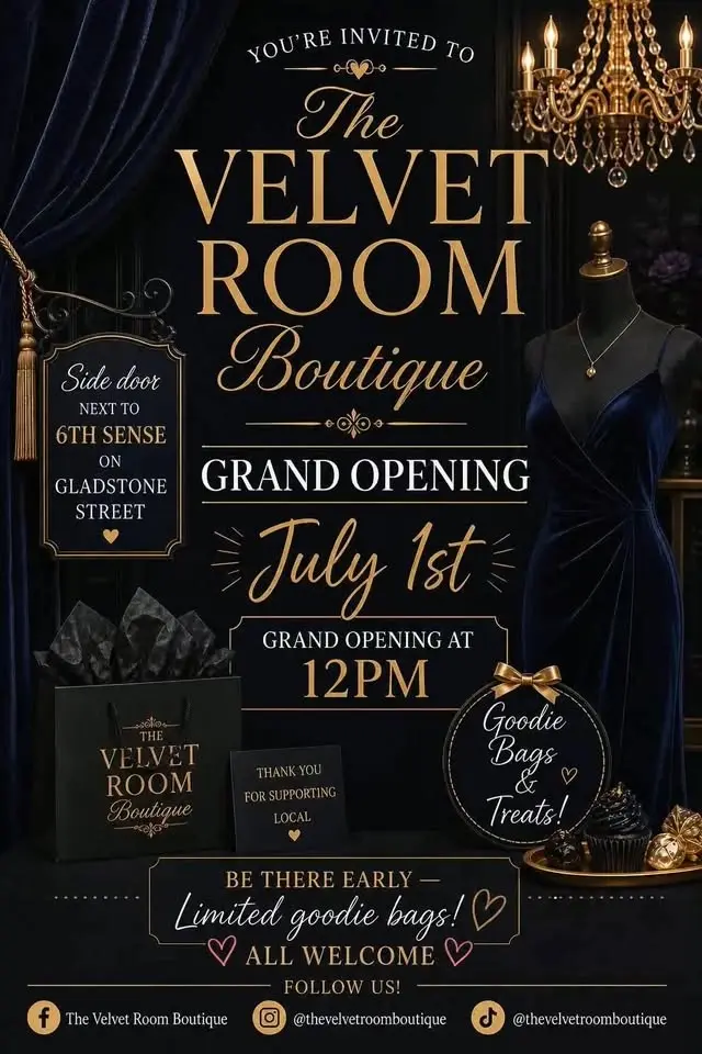 Grand opening of The Velvet Room Boutique 