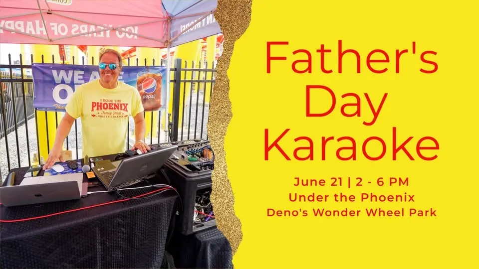 Father's Day Karaoke under the Phoenix Roller Coaster