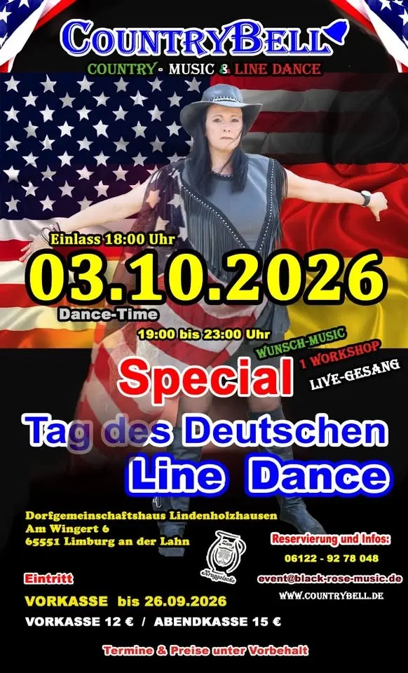 03.10.2026 Tag des Deutschen Line Dance 65551 Limburg