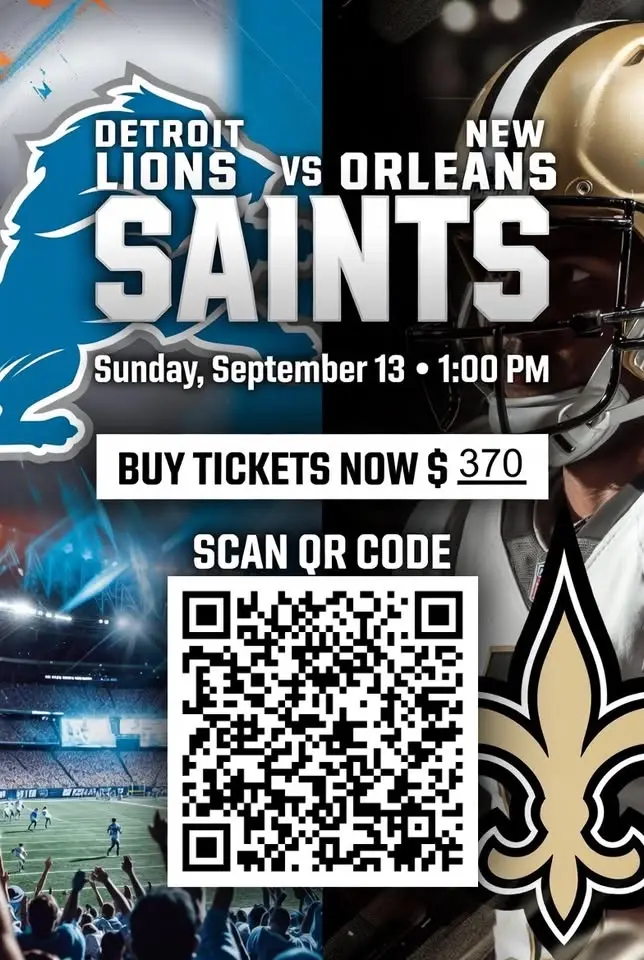 Detroit Lions vs New Orleans Saints