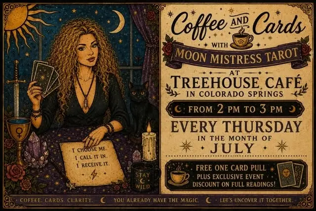 Coffee & Cards with Moon- Thursdays in July