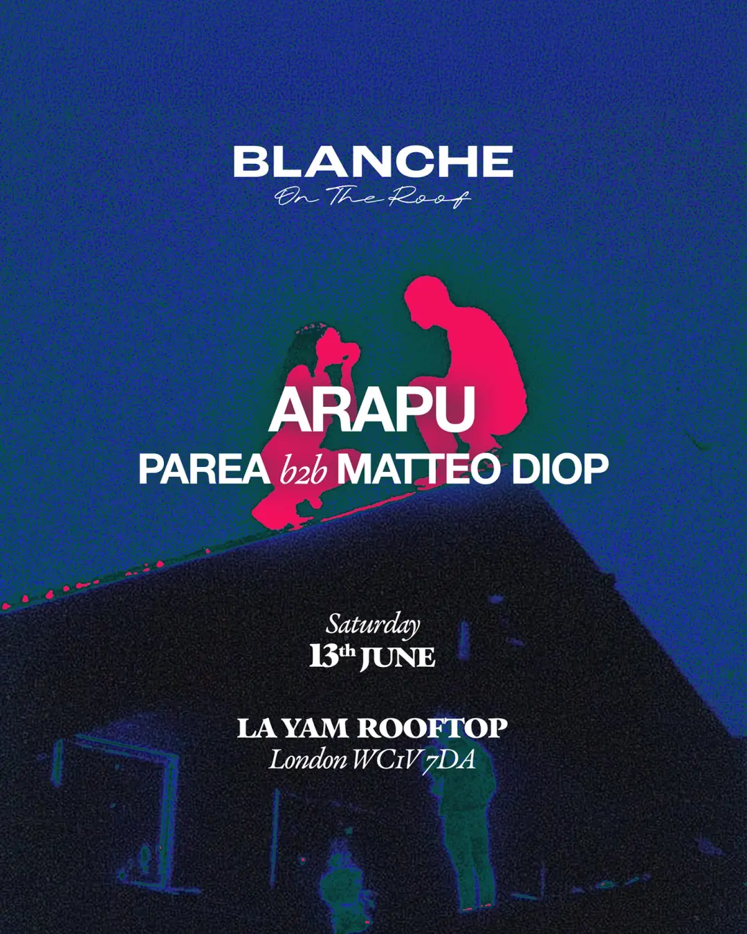 Blanche on the Roof with Arapu