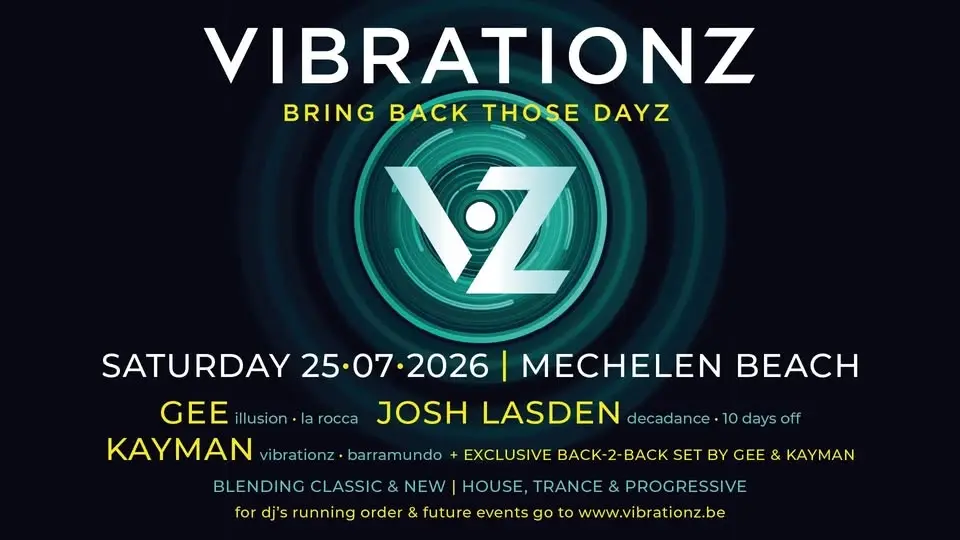 VIBRATIONZ 25/07 at Mechelen Beach