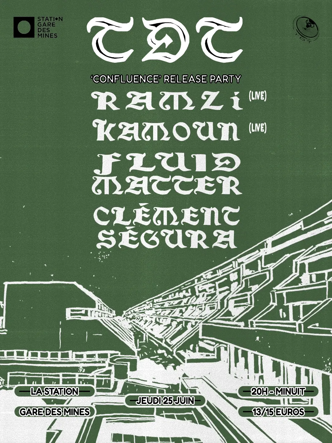 TDT release party: RAMZi live, Kamoun & BPZ live, Fluid Matter b2b Clément Ségura