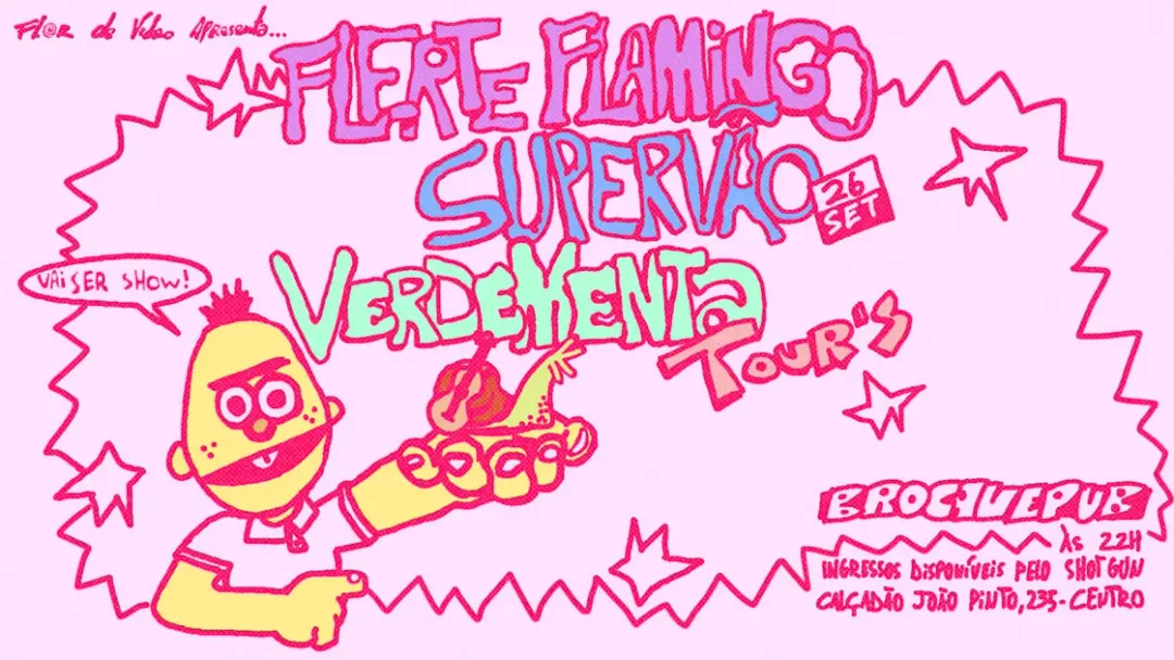 Verde Menta + Supervão + Flerte Flamingo