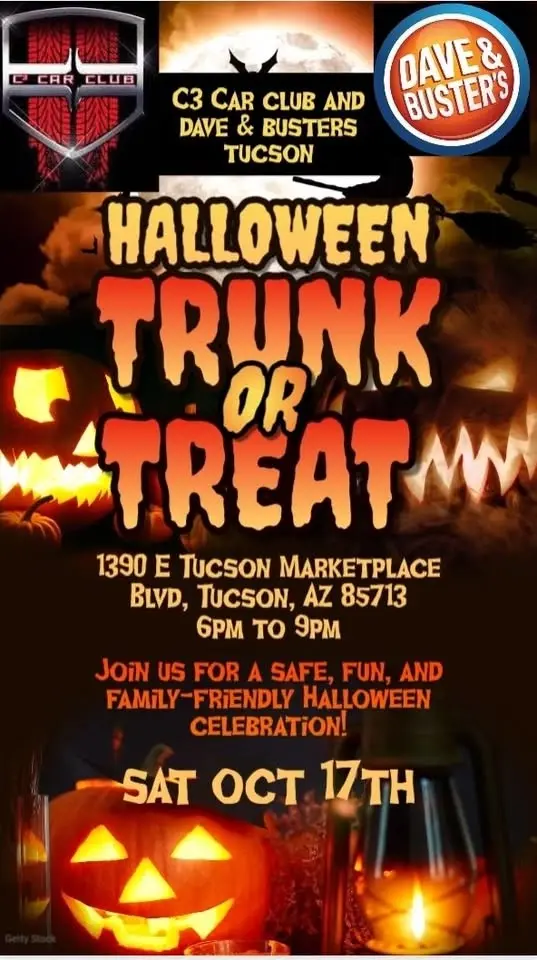🎃 C3 Car Club Tucson 5th Annual Trunk or Treat 🍬