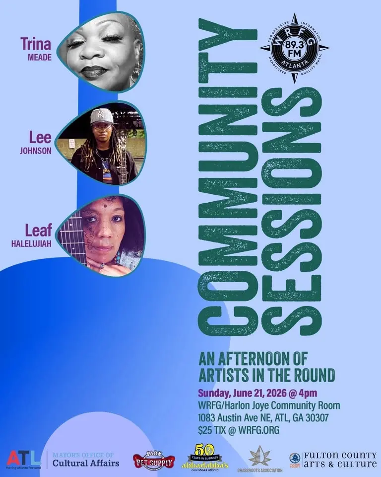 WRFG Community Sessions Concert-Trina Meade, Lee Johnson and Leaf Hallelujiah