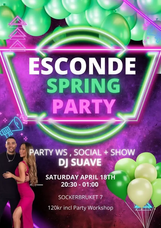 Esconde Spring Party - 100% Bachata vs 100% Salsa Social 18/4 💃🔥
