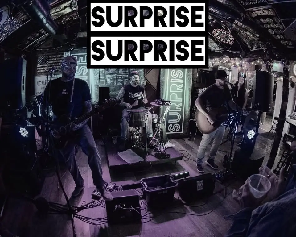 Live Music by Surprise Surprise & Food by Cackle & Oink Food Truck