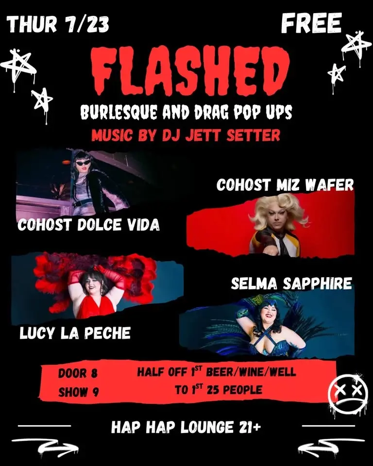 FLASHED! Burlesque + Drag Pop-Up